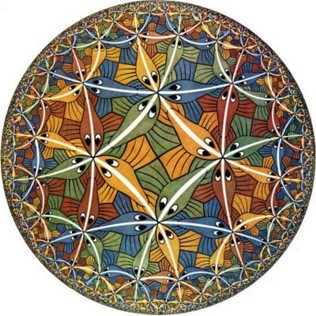 Circle Limit III, by MC Escher